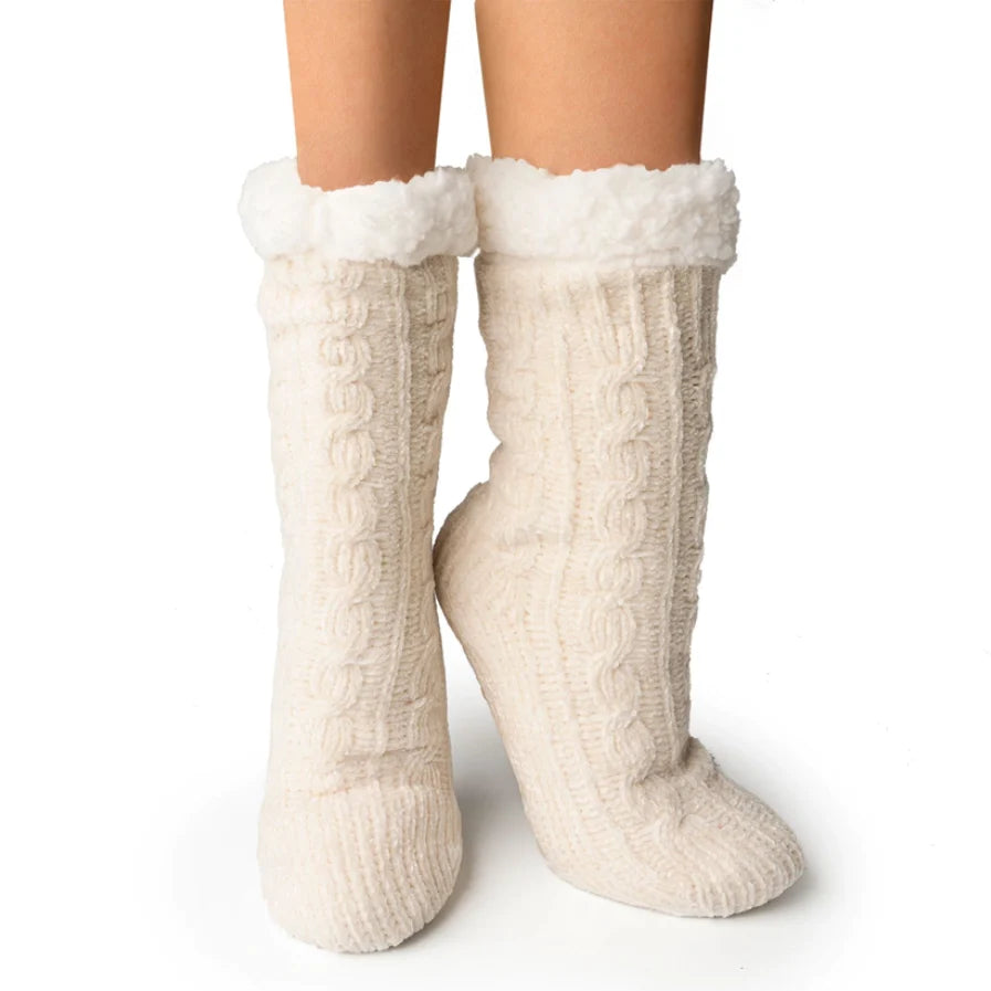 Britt s Knits Sherpa Slipper Socks Oat