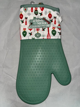 “We Whisk You a Merry Christmas” Silicone Oven Mitt