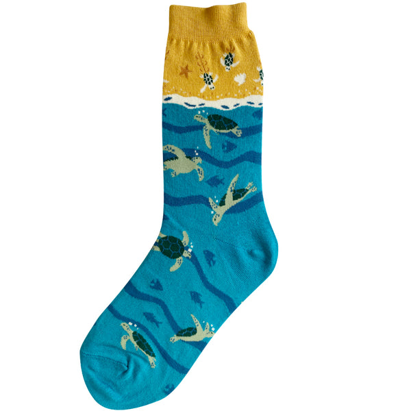 Women’s Sea Turtle Socks - Jilly's Socks 'n Such