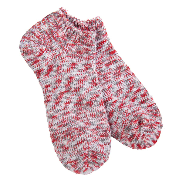 Women’s Worlds Softest Socks - Crimson Multi Ankle - Jilly's Socks 'n Such