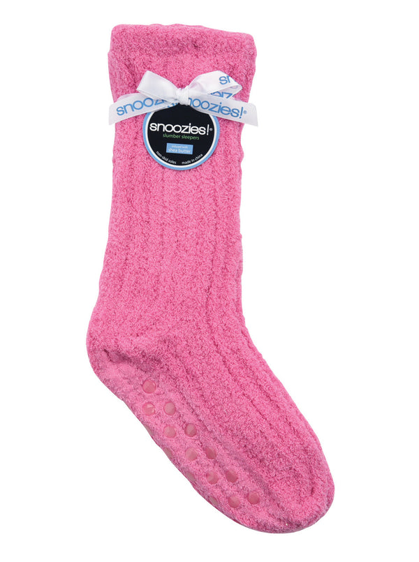 Women’s Pastel Shea Butter Socks w/ Grippers - Dark Pink - Jilly's Socks 'n Such