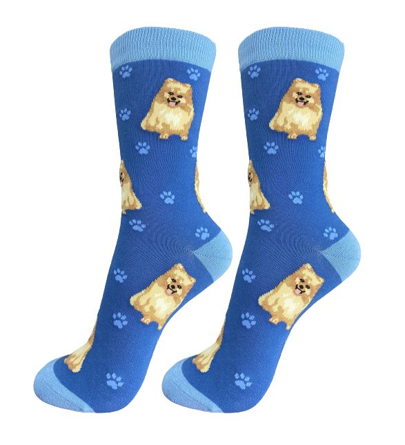 Happy Tails Pomeranian Socks - Jilly's Socks 'n Such