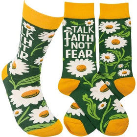 “Talk Faith Not Fear” Socks - One Size