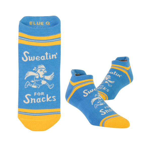 “Sweatin’ For Snacks” Sneaker Socks - Jilly's Socks 'n Such