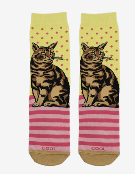 Women’s tabby cat - Jilly's Socks 'n Such