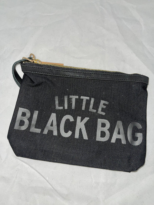 “Little Black Bag” Black Canvas Pouch - Jilly's Socks 'n Such