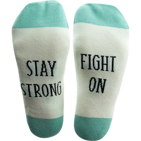 Unisex “Stay Strong Fight On” Socks - Faith Hope and Healing