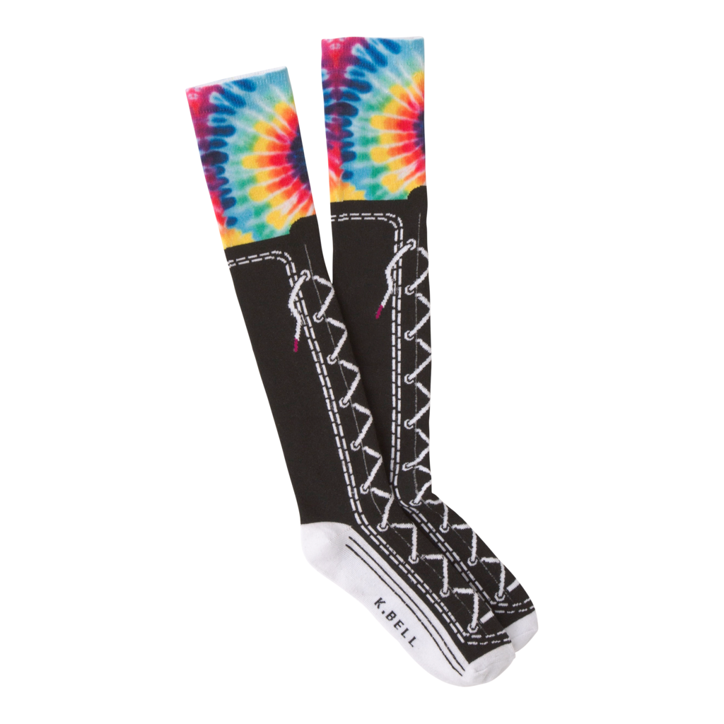 Women s Tie Dye Converse Knee High Socks