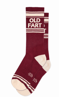 OLD FART gym crew socks - Jilly's Socks 'n Such