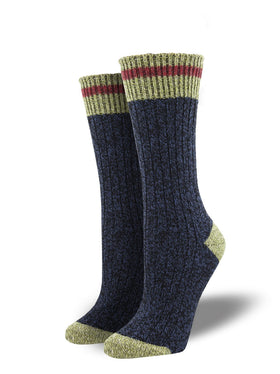 Copy of Outlands Yellowstone Cabin Socks- Navy (S/M)