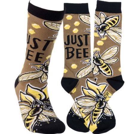 “Just Bee” Socks - One Size - Jilly's Socks 'n Such
