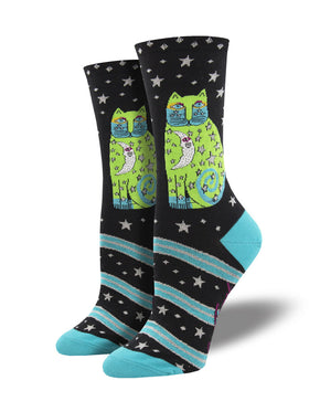 Women's Celestial Cat Socks