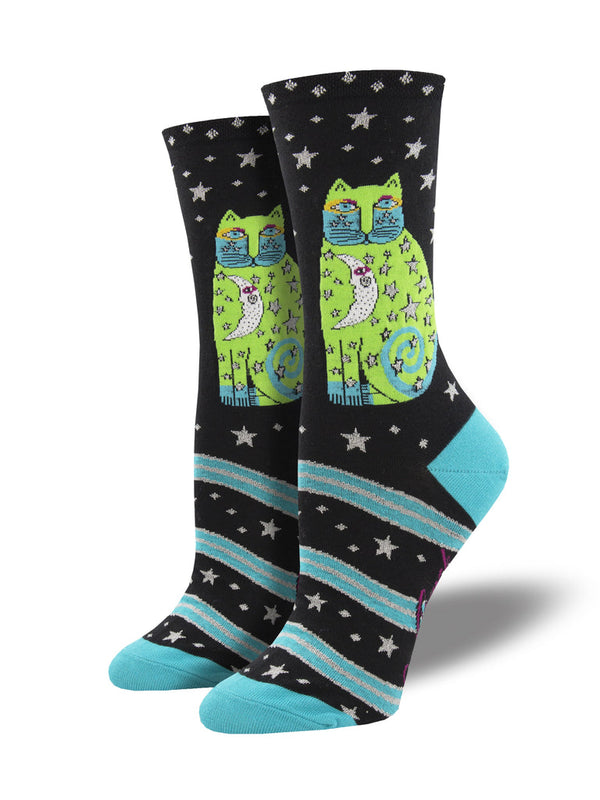 Women's Celestial Cat Socks - Jilly's Socks 'n Such